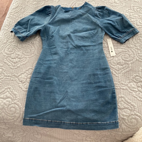 Aqua denim dress - Picture 2 of 2